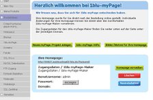 Verwaltung Homepage 1blu